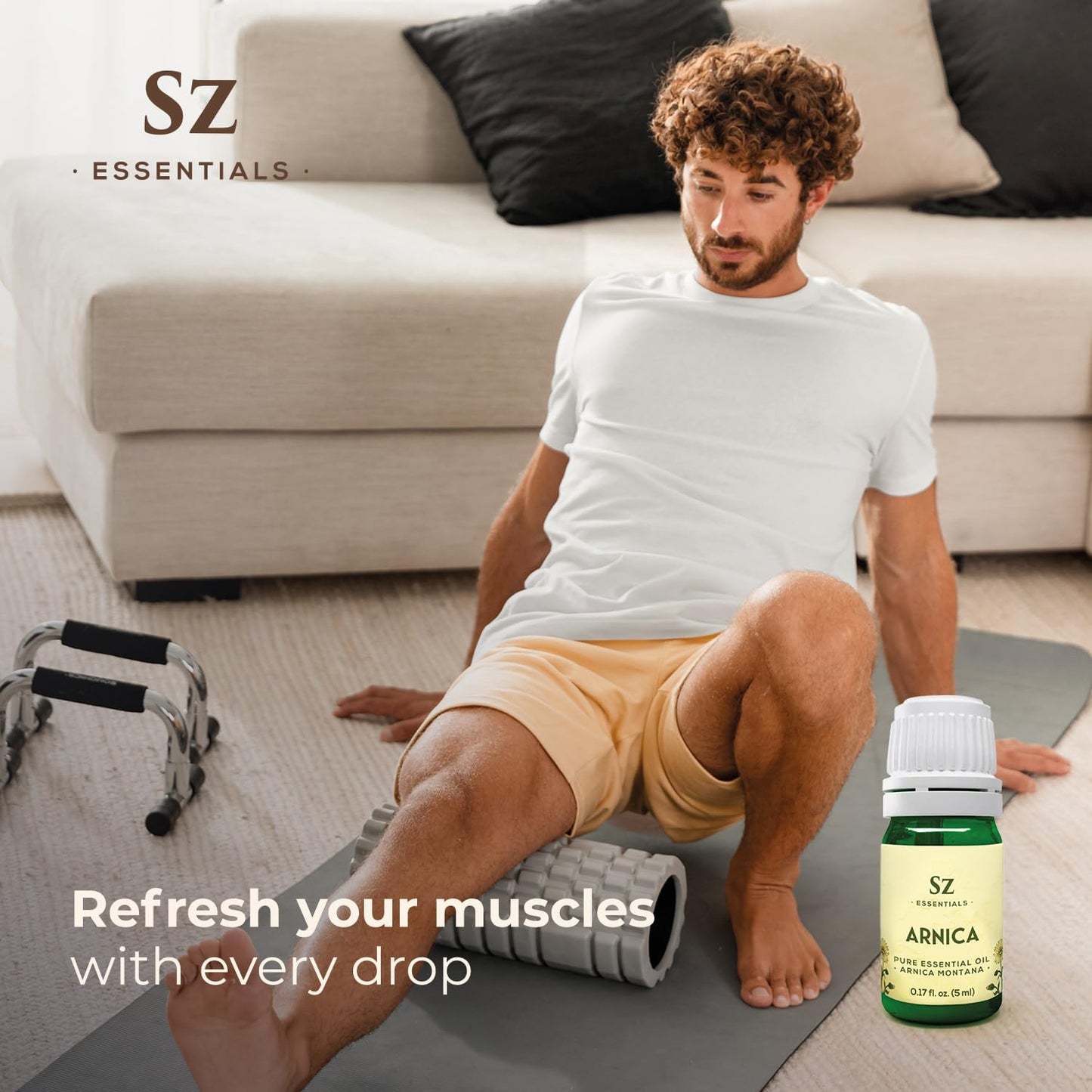 Arnica Essential Oil (Arnica Montana) – Therapeutic Grade, 100% Pure & Undiluted with Fresh Herbal Aroma for Soothing Relief, Aromatherapy, Muscle Recovery & Skin Care - Vegan 0.17 oz