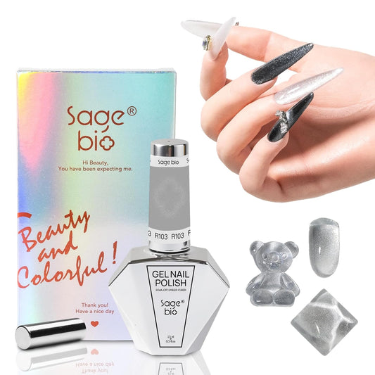 Multifunctional Cat Eye Gel Nail Polish, No Base or Top Coat Required, 15ml, Lasts Up to 4 Weeks, UV/LED Cured, Easy Application, R103 | alldaygood beauty