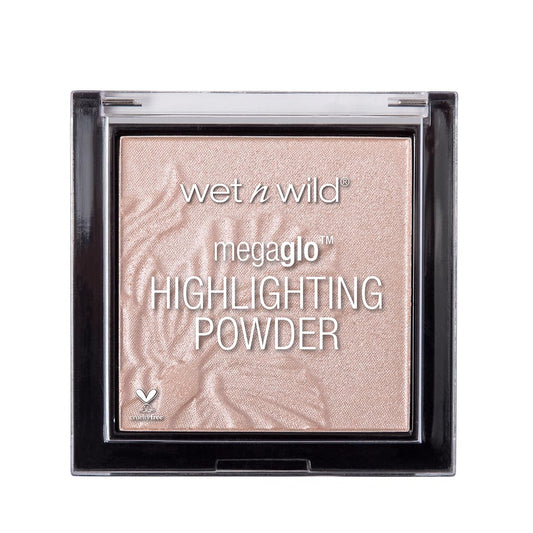 wet n wild MegaGlo Highlighting Powder, Highlighter Makeup, Shimmer Glow, Pink Rose Gold Blossom Glow | alldaygood beauty