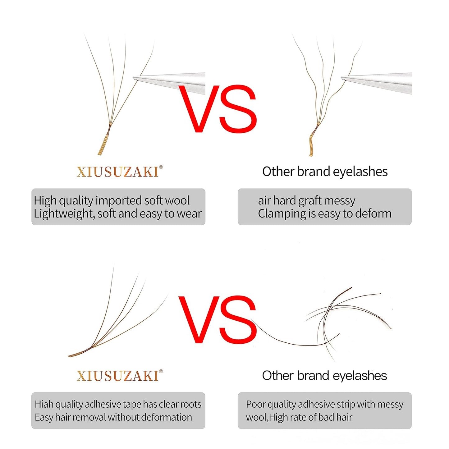 Lash Extensions Brown 4D W Eyelash Extensions W Shape 0.07mm Thickness D Curl 15mm Premade Fans Lashes Colored Lash Extension Volume Lashes Individual Lashes(W-Brown-4D-0.07-D,15mm)