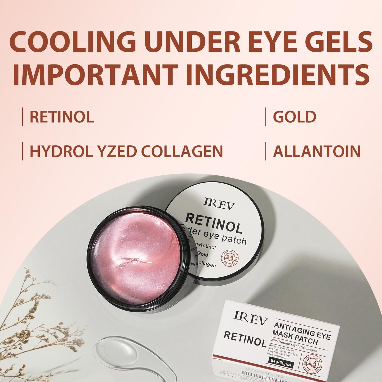 30 Pairs Retinol Collagen Eye Gels Mask For Women Gift, Anti-Aging Under Eye Patches for Wrinkles Dark Circles, Puffy Eyes, Eye Bags, Beauty Self Care Gifts for Women Collagen Sheet Mask