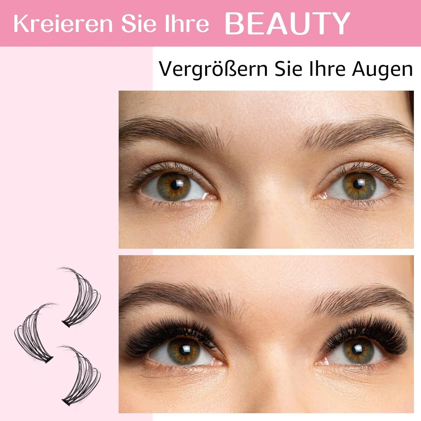 280 Pcs Individual Lashes 30D-C-0.07-9-16mix Cluster Lashes 10D 20D C D Curl Wispy Lashes Bottom Lashes DIY Lashes At Home（30D-C-0.07-9-16mix）