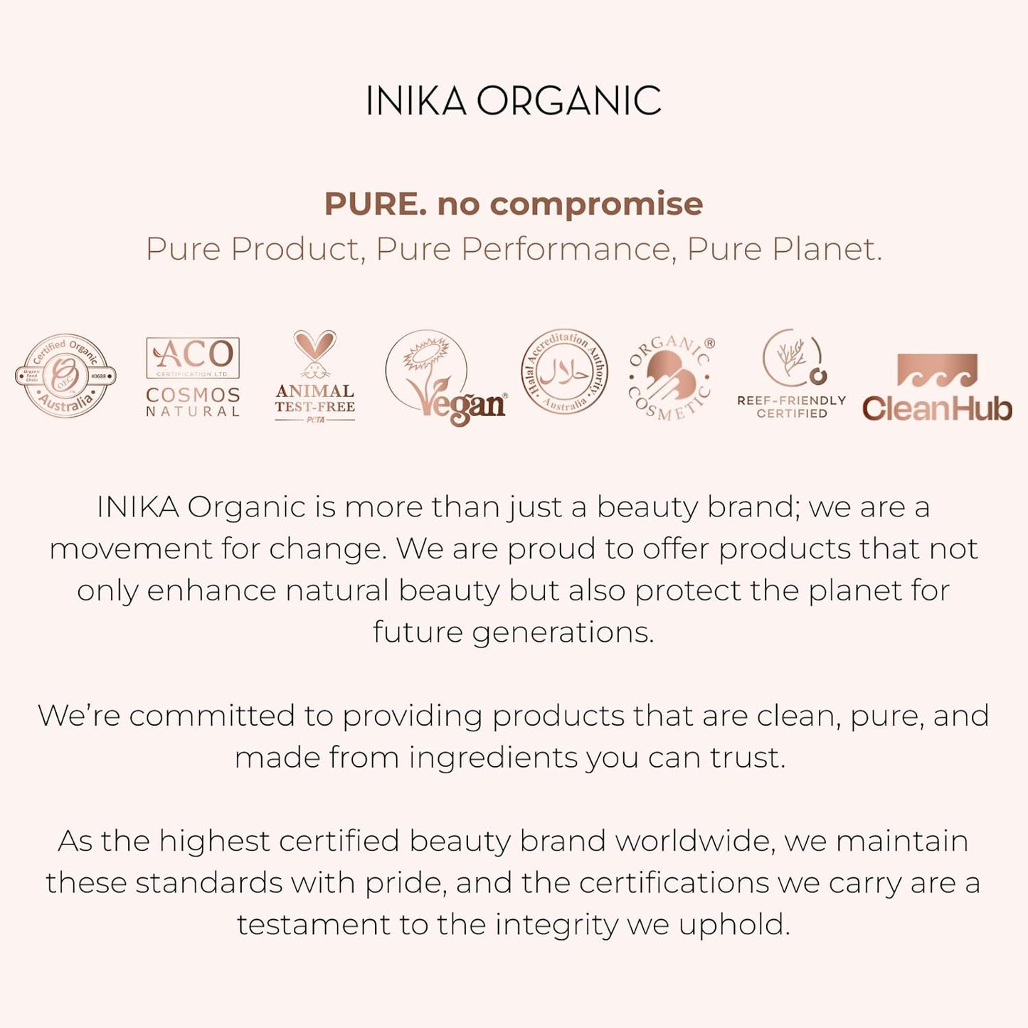 INIKA Organic BB Cream Foundation - Vegan Makeup with Hydrating Prickly Pear, Jojoba, and Pomegranate Seed Oil - Lightweight Glow for Balanced Skin Tone, Beige, 1 fl oz
