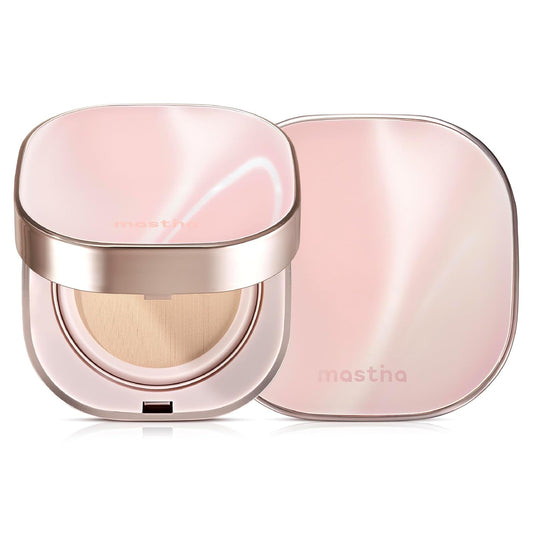 Mastina Natural Glow Cushion with Mastic Gum, 21 Color, 15g - Lightweight Foundation for Radiant and Hydrated Skin, Smooth Finish with No Greasy Shine | alldaygood beauty