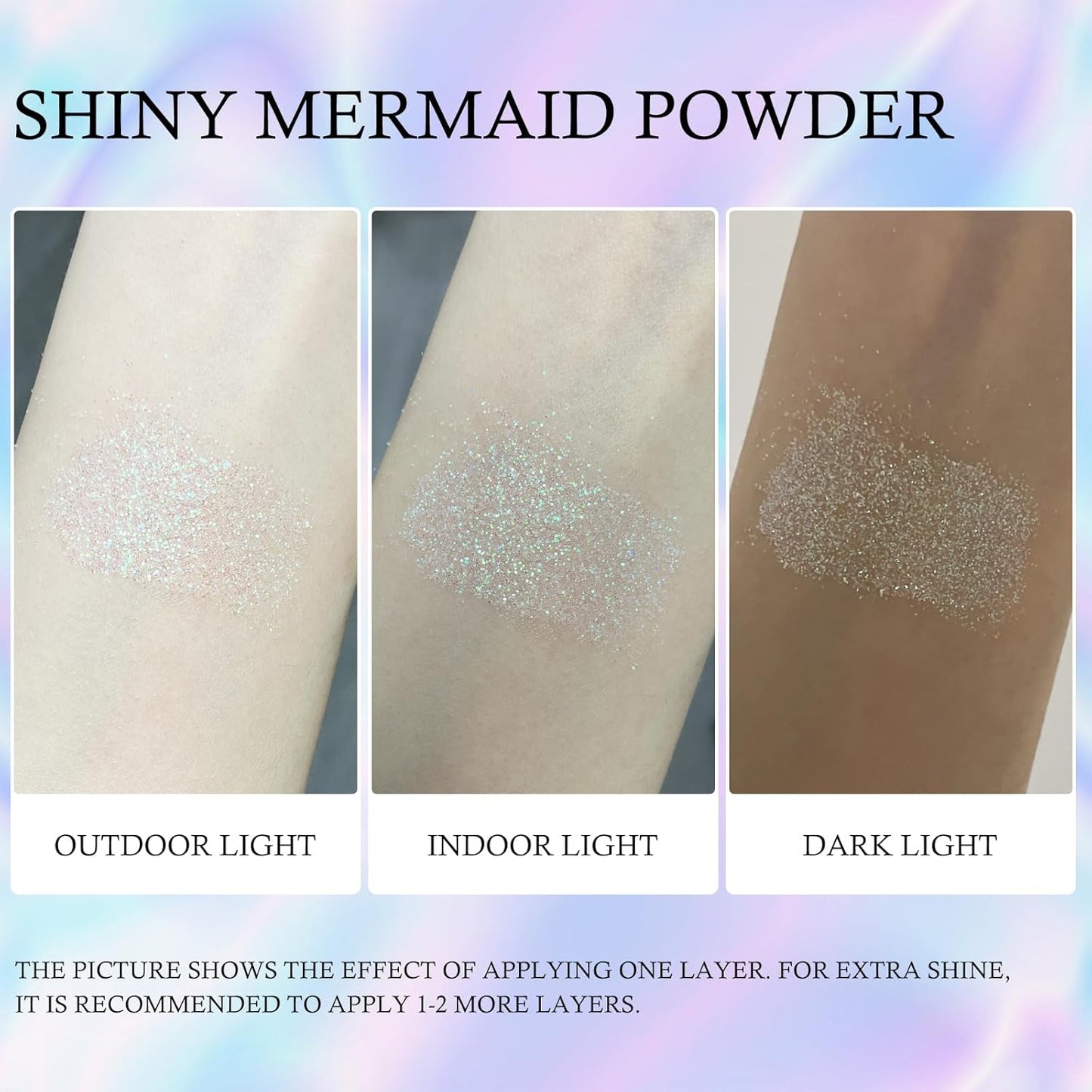 KYDA 3 Colors Glitter Lip Kit, Diamond Metllic High Pigmented Powder for Lips Cosmetics, Glitter Lips Makeup,with Lip Primer and Brush, Long Wear-Set D