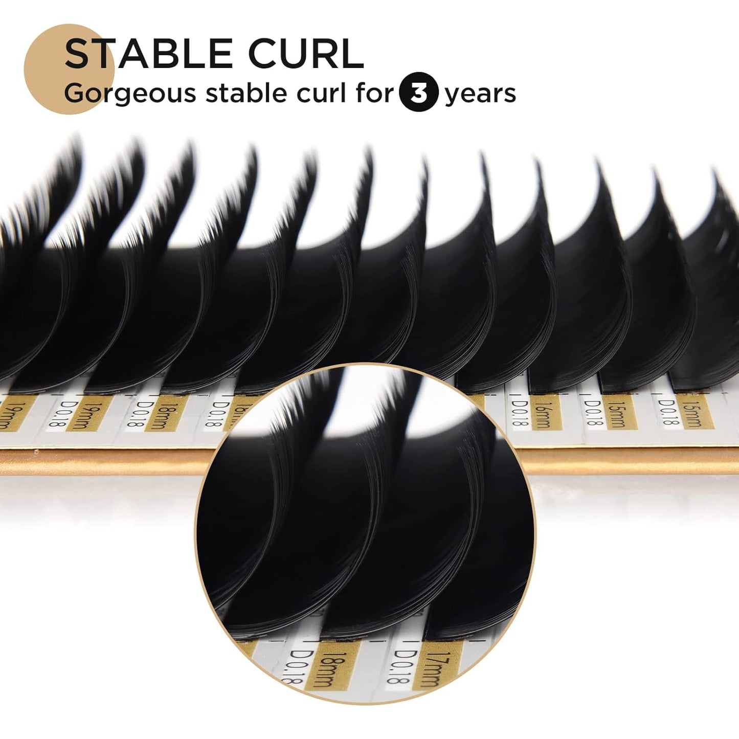 LASHVIEW Eyelash Extensions, Premium Single & Classic Individual Lashes, 0.10 Thickness D Curl 8-15mm Mixed Tray, Natural Semi-Permanent, Soft Application-Friendly