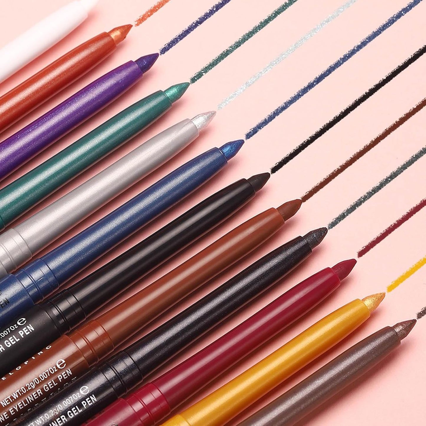 Burgundy Eyeliner Pencil Waterproof Retractable Eyeliner Burgundy Smudge-proof Hypoallergenic (07#)