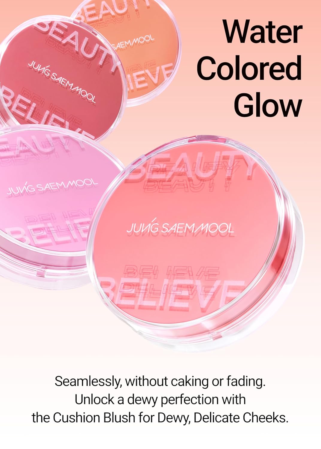 JUNGSAEMMOOL Artist Cushion Blush (Ruddy Beige) | Easy to Blend, Lightweight, Hydrating Korean Makeup Cushion Blush for Dewy & Glowing Cheeks