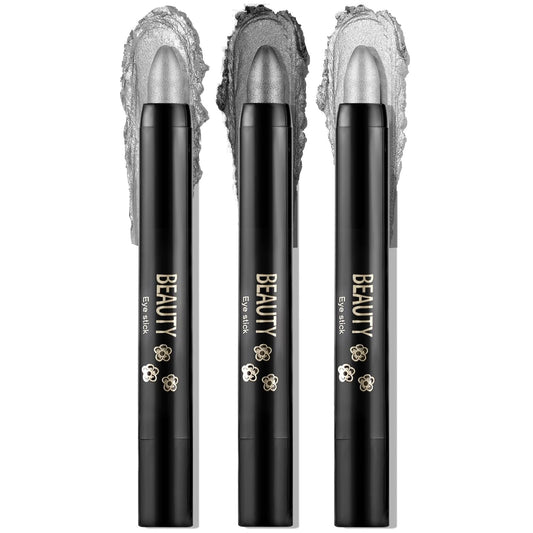 Boobeen 3PCS Cream Eyeshadow Pencil Crayon Waterproof Brightener Stick Shimmer Pen Create Glitter Eye Makeup, Easy to Use | alldaygood beauty