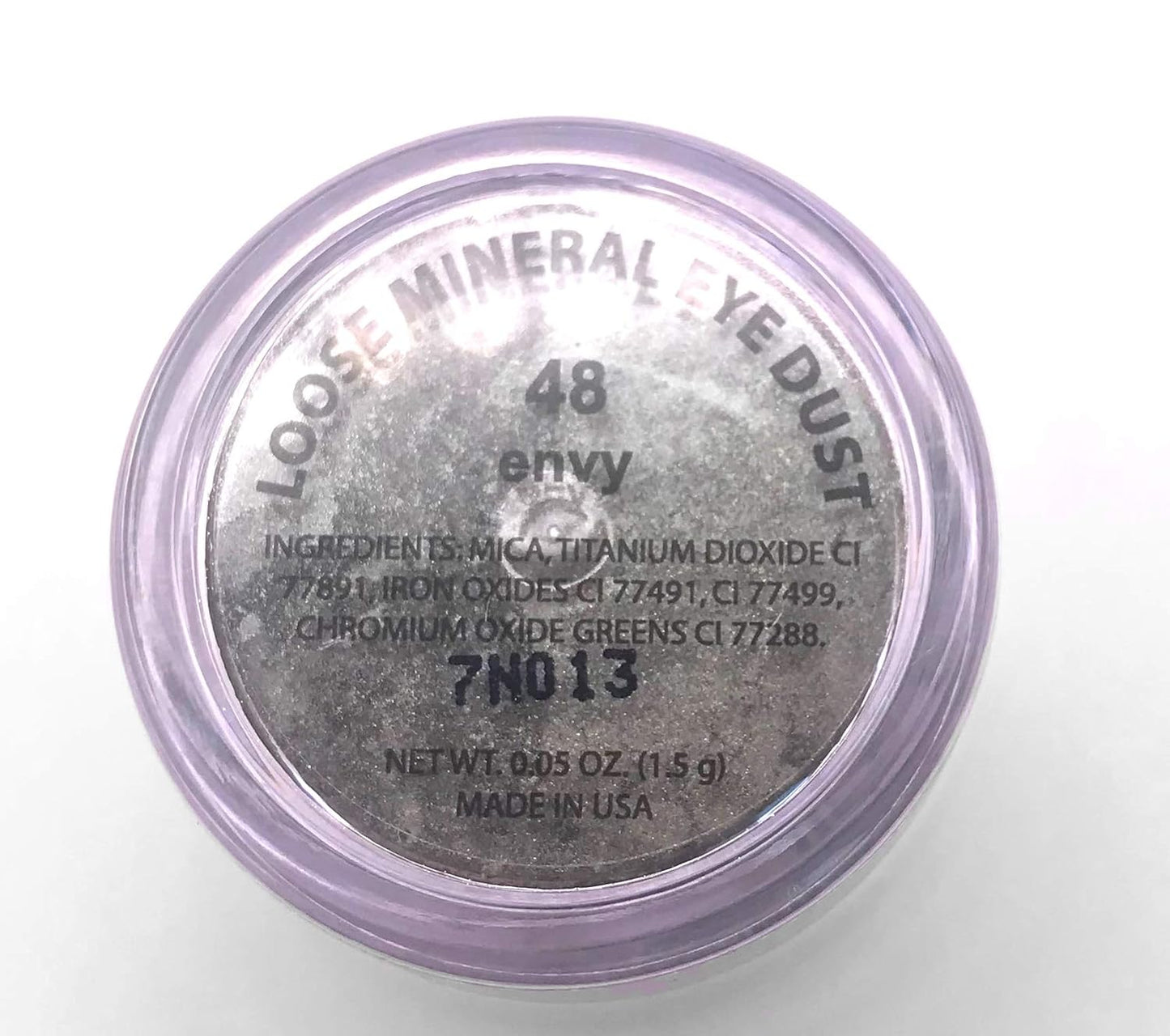 Dark Envy Army Glitter Green Single Loose Powder Eyeshadow; Vegan, Talc & Paraben Free