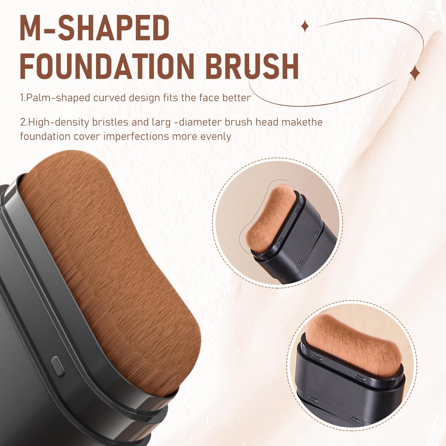 Long-Lasting Concealer Foundation Stick, Creamy Full Coverage, Hydrating Olive & Camellia Formula for Dark Circles (03 light skin)