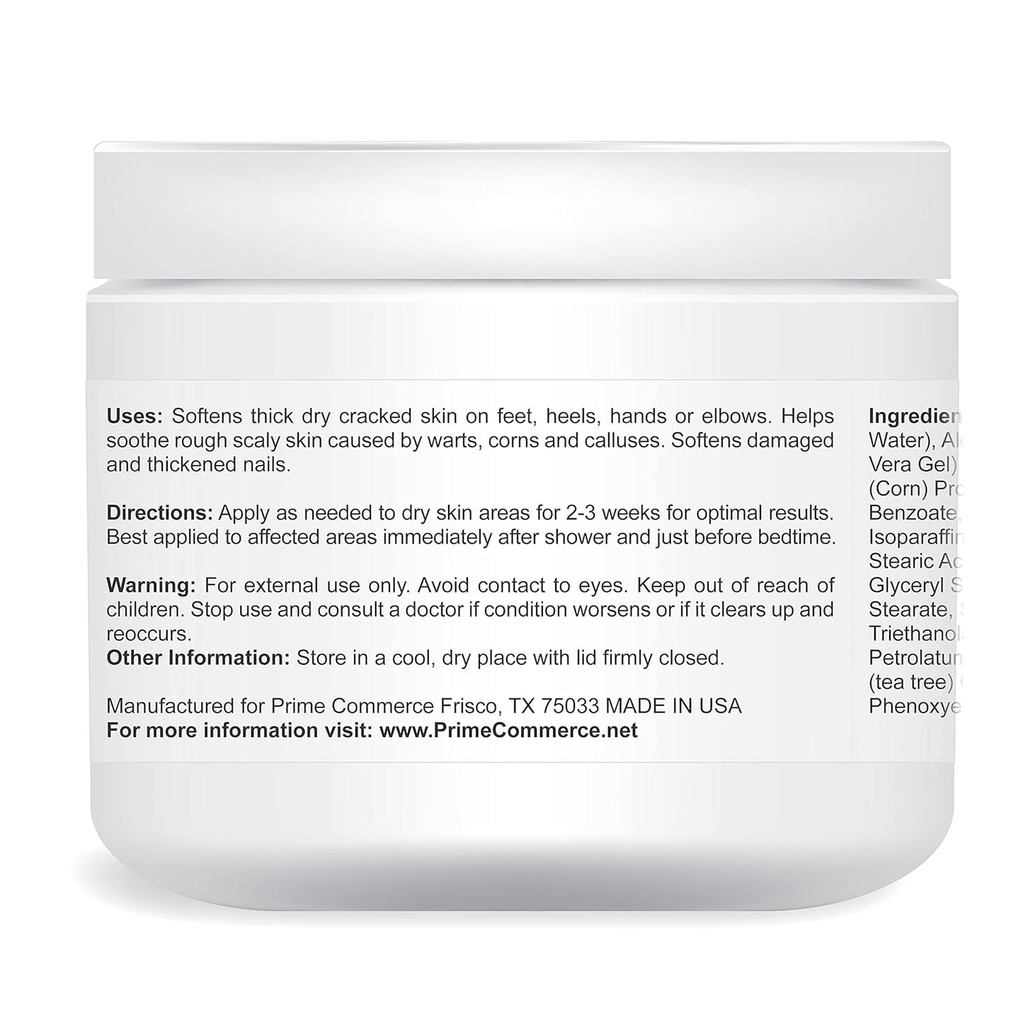 | 42% Urea Cream – Tea Tree Oil & Aloe Vera-Infused Foot & Skin Repair | Deep Hydration & Natural Exfoliation for Cracked Heels, Dry Feet, Rough Skin & Callus Removal (4 Oz)