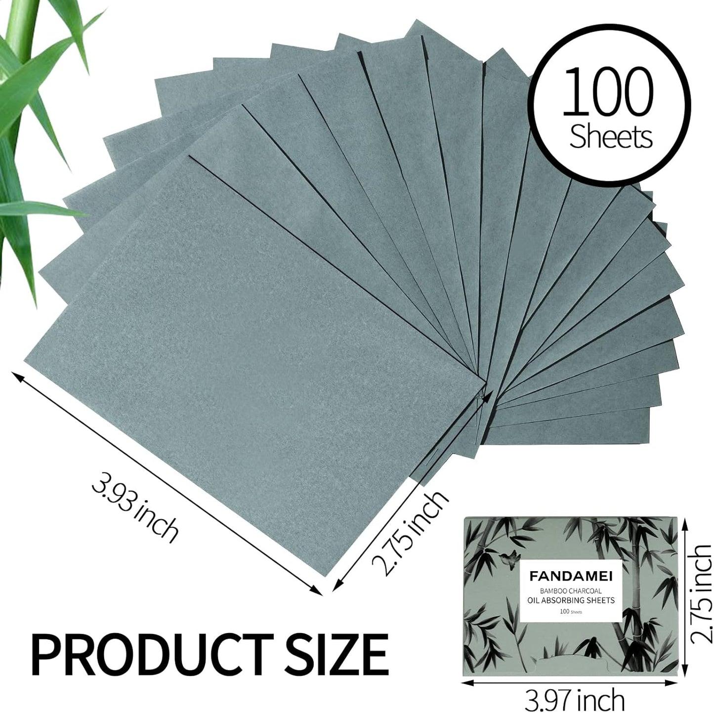 FANDAMEI 600 Counts Oil Blotting Sheets For Face, Oil Blotting Papers For Face, Blotting Paper for Oily Skin, Oil Control Film, Oil Absorbing Sheets For Face, Oil Absorbing Tissues
