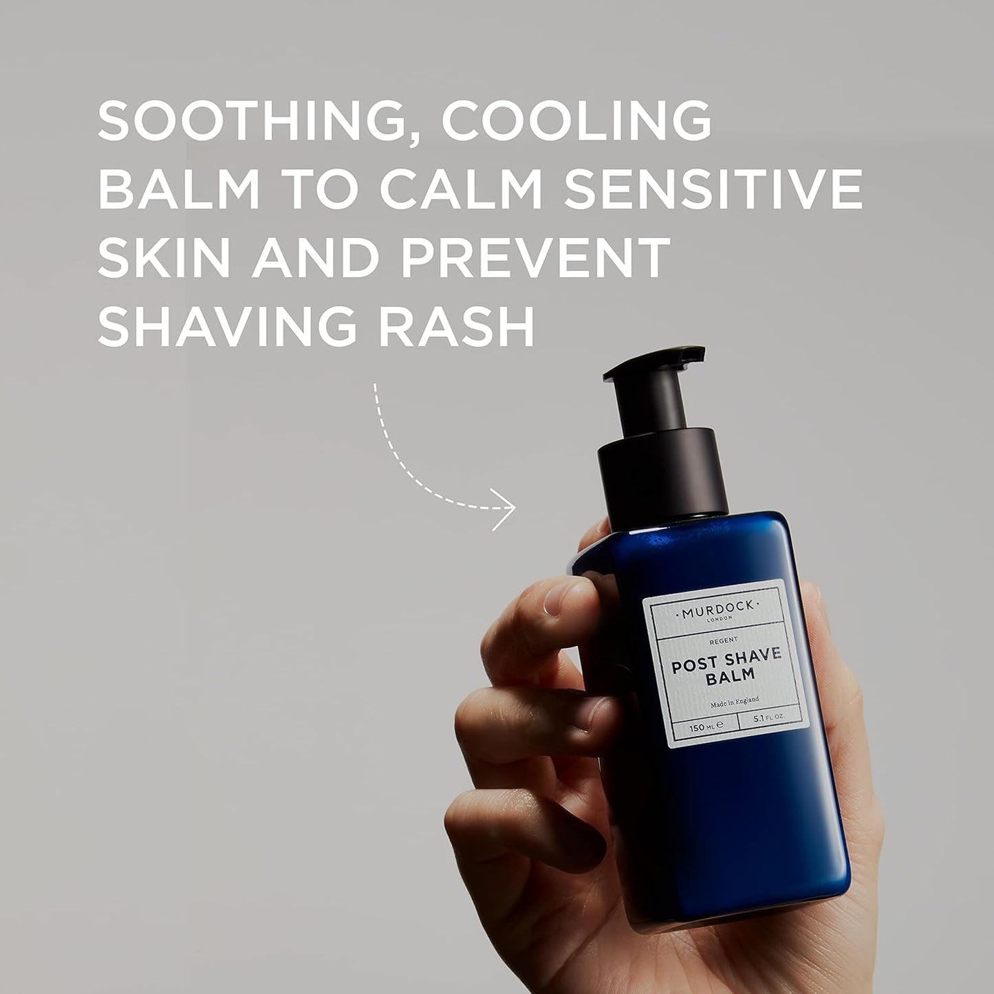 Murdock London Post Shave Balm, Lightweight, Soothing and Conditioning Formula, Made in the UK, (5.1 oz / 150ml)