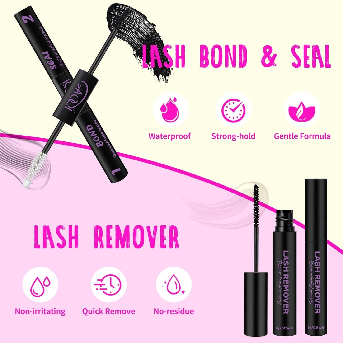 GAQQI Lash Clusters Kit, DIY Lash Extensions Kit 10-14mm Cluster Lashes, Wispy Eyelash Clusters with Lash Bond and Seal+Lash Tweezer+Remover+110pcs Thin Band Individual Lashes (3D-GQ08-KIT)