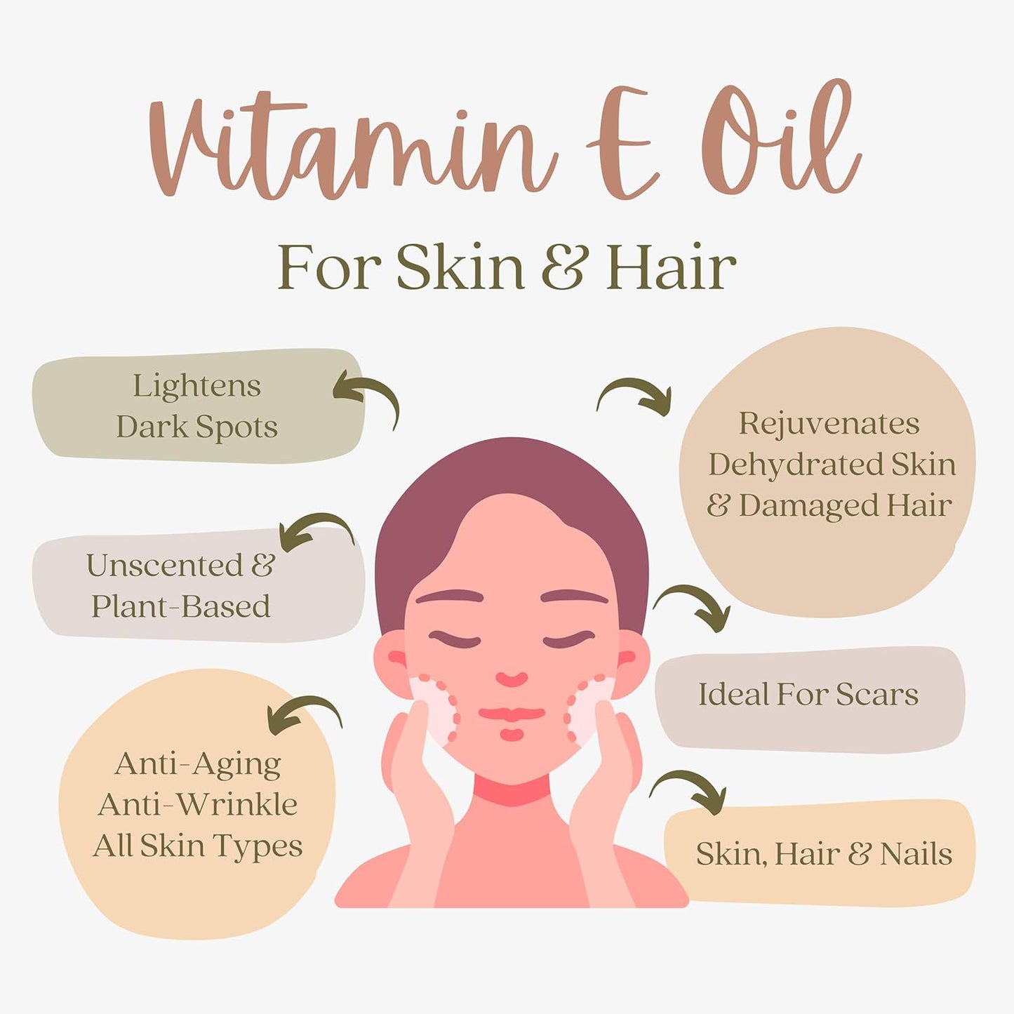 Pure Vitamin E Oil - D-Alpha Tocopherol 100% Pure & All Natural 2.02 Fl Oz Glass Bottle & Dropper 42,500 IU per oz - Thick, Amber Color, Nutty Aroma From Wheat Germ - Face Body Hair