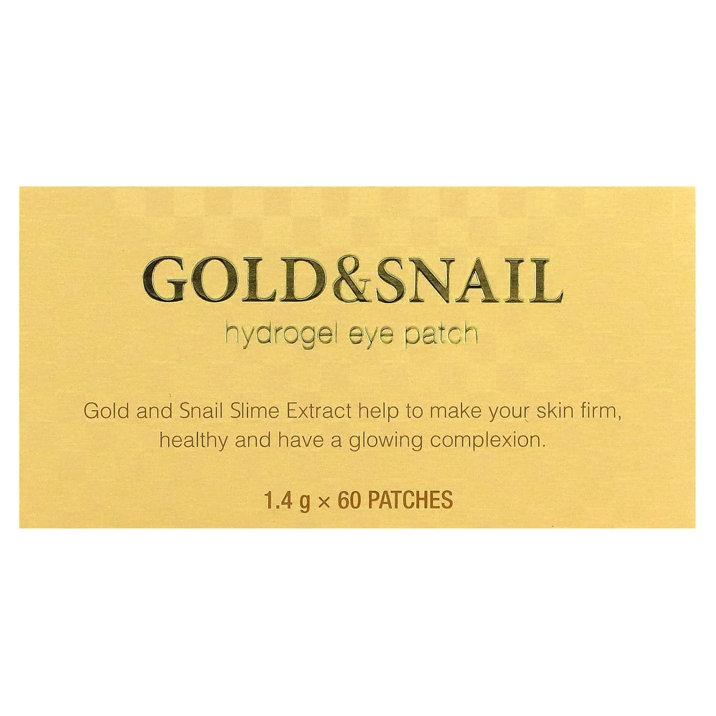 Gold & Snail Hydrogel Eye Patch (60 pcs) by Petitfee