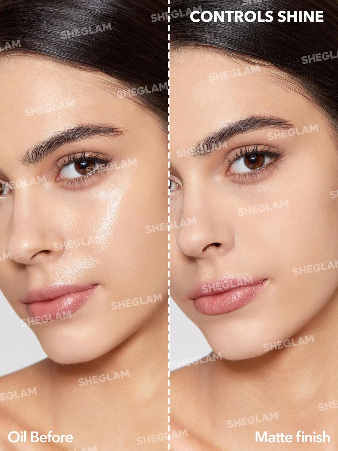 SHEGLAM Matte Fresh Setting Spray Ultra Matte Liquid-To-Powder Long Lasting Makeup Locking Spray Oil-Control Non-Greasy Makeup Setting