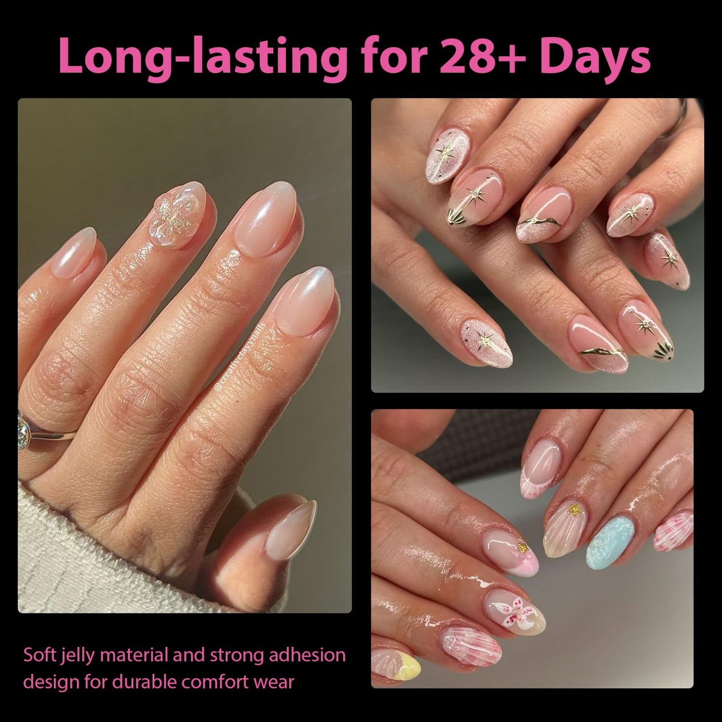 UNA GELLA Extra Short Almond Nail Tips Full Cover 504PCS Gel Nail Tips Short Almond Shaped Nails Tips Soft Gelly Gel Clear Fake Nails Tip for Acrylic Nail Tip Soak Off Home DIY Salon Nails 12 Sizes