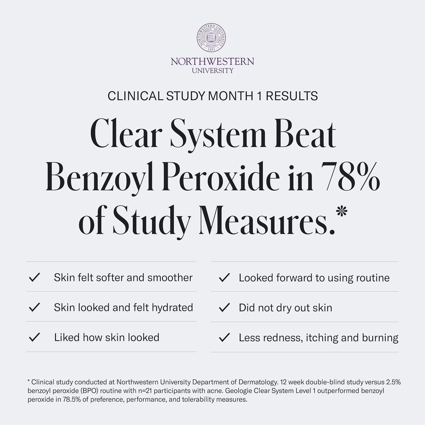 Geologie Clear System | 3-Step Acne Treatment & Skincare Set | Clears Skin Fast | Acne Gel Cleanser, SPF15 Day Cream & Retinol Face Cream For Men & Women | Month 1 / Level 1