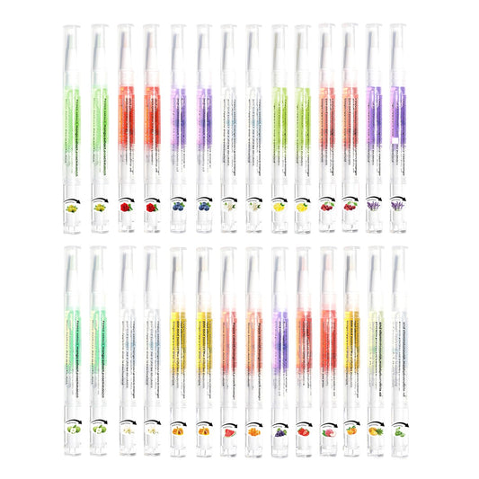 28PCS Cuticle Oil Pen Sweet Almond Nail Growth Serum and Repair Treatment Hydrating Oil for Dry Cuticles and Skin Cuticle Buddy Revitalize Nails with Radiant Cosmetics' Nail Growth Oil | alldaygood beauty