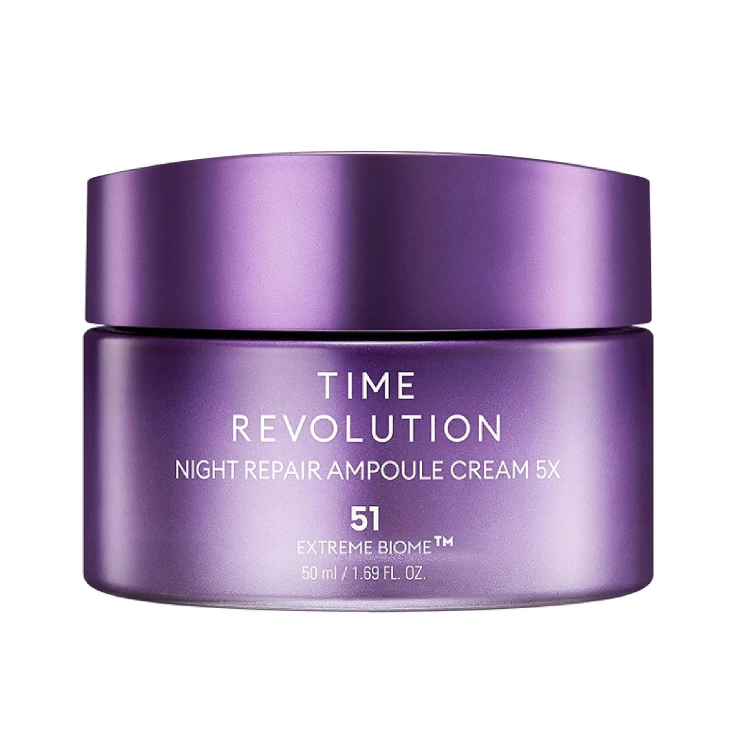 MISSHA Time Revolution Night Repair Ampoule Cream (5th Gen) 1.69 Fl Oz - Triple Fermented Deep-Sleep Night Cream - Overnight Care for Enhanced Radiance, Korean Skincare