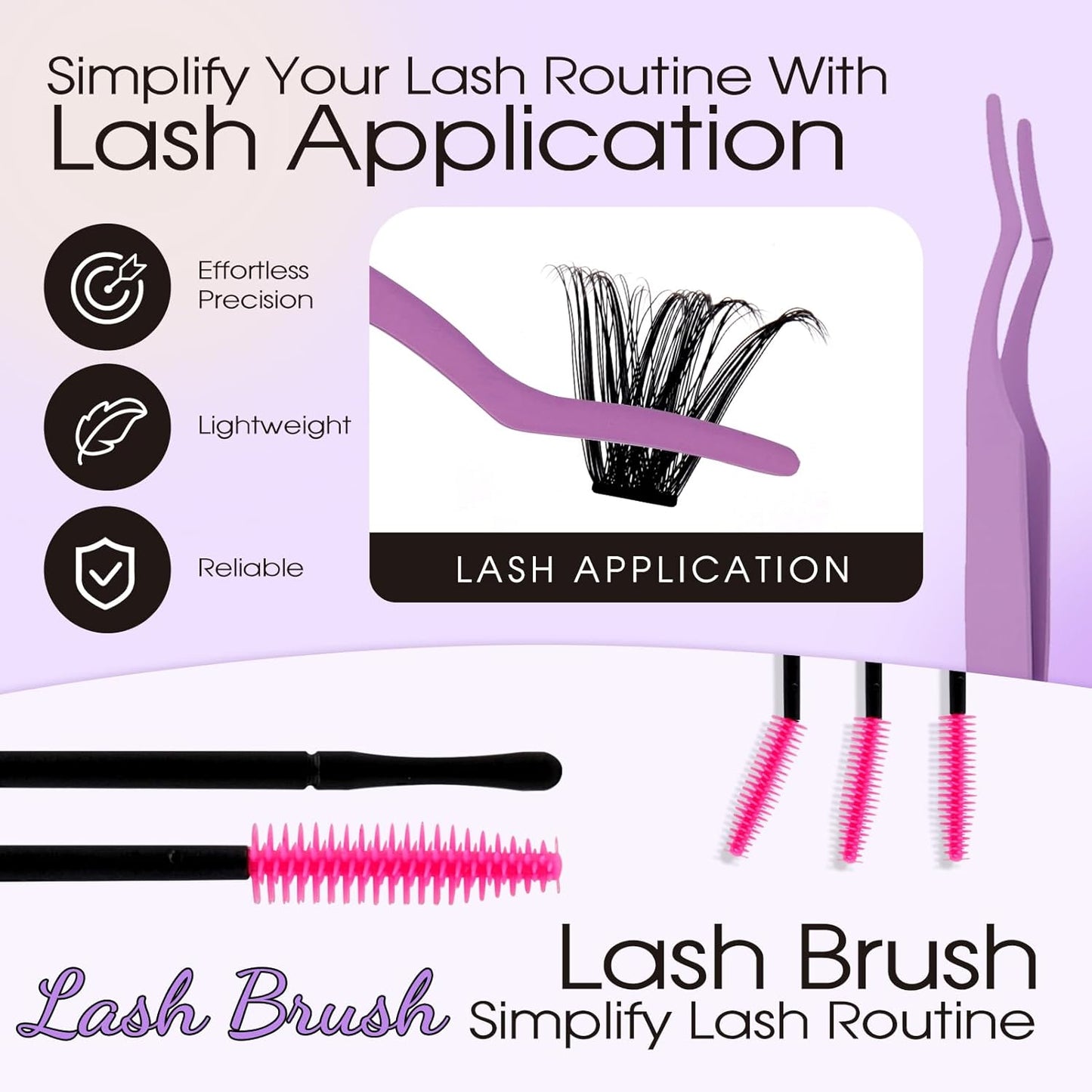 Lash Clusters Kit for Using at Home: Ultra-light, DIY, Natural, Fluffy, Wispy, Waterproof, Anime, Manga, Cat Eye, C Curl, 16-20mm, 100P+200P, Wendy, RT318