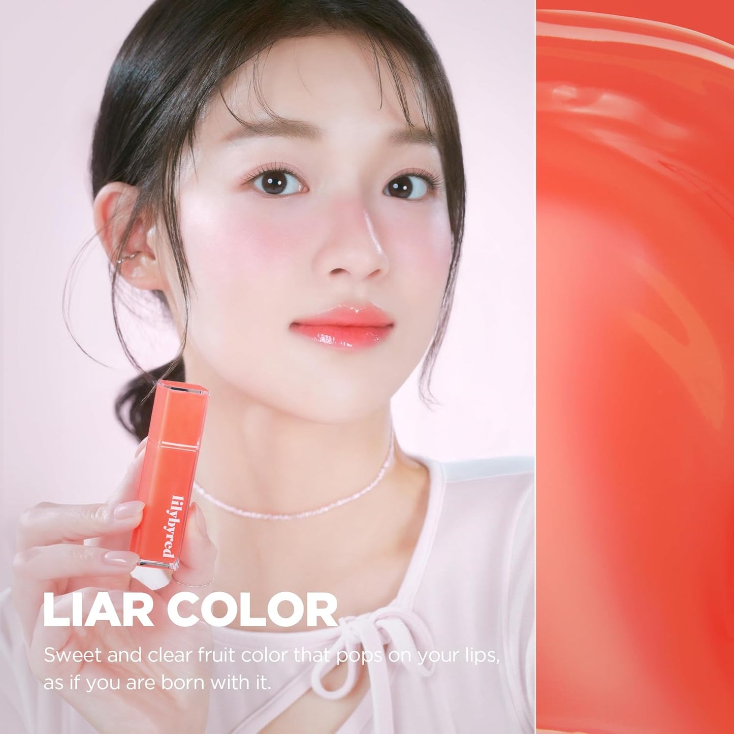 lilybyred Bloody Liar Coating Tint | Korean Glossy Lip Stain, Vivid Juicy Color, Syrupy Shine, Moisturizing, Long-Lasting & Smudge-Proof, Non-Sticky, Lightweight, 0.14 oz. (08 Confident Cherry Tomato)