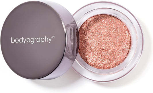 Bodyography Glitter Pigment - Stellar Rose Gold Copper for Women - 0.105 oz Eye Shadow | alldaygood beauty