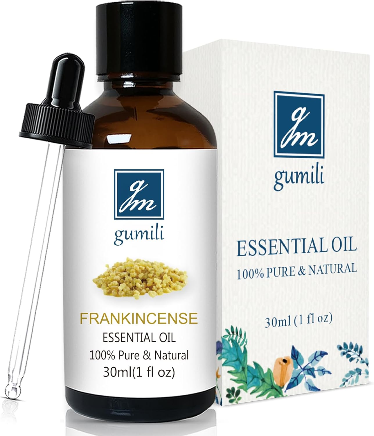 Frankincense Essential Oil 1 Oz, 100% Pure Frankincense Qil for Aromatherapy Diffuser, Skin, Face, Roll On, DIY Balm