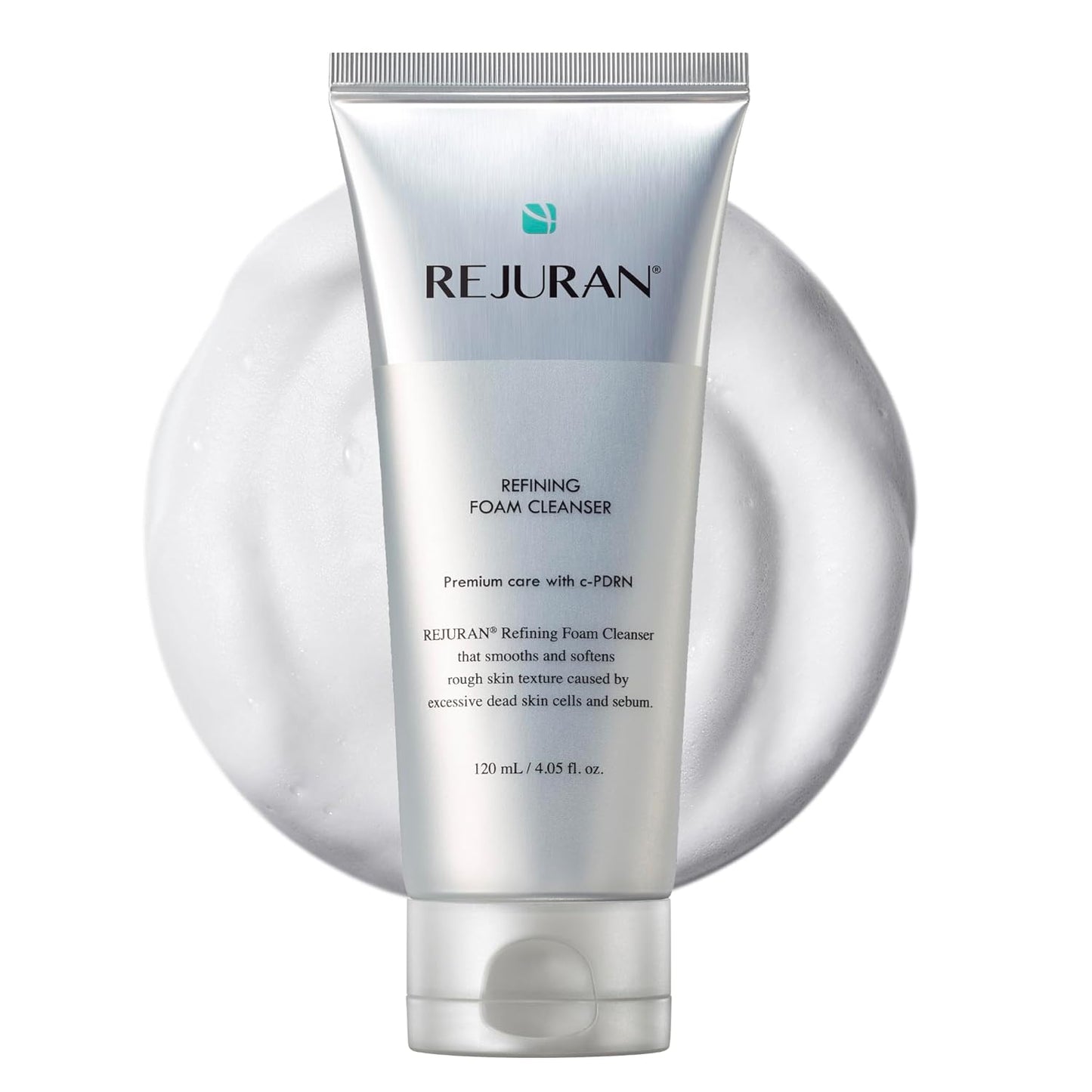 REJURAN® Refining Foam Cleanser, c-PDRN® – Hydrating & Gentle for Smoother, Clearer Skin, Minimizes Pores & Balances with Hyaluronic Acid & Tanin Complex, Korean Skin Care (4.05 fl oz)