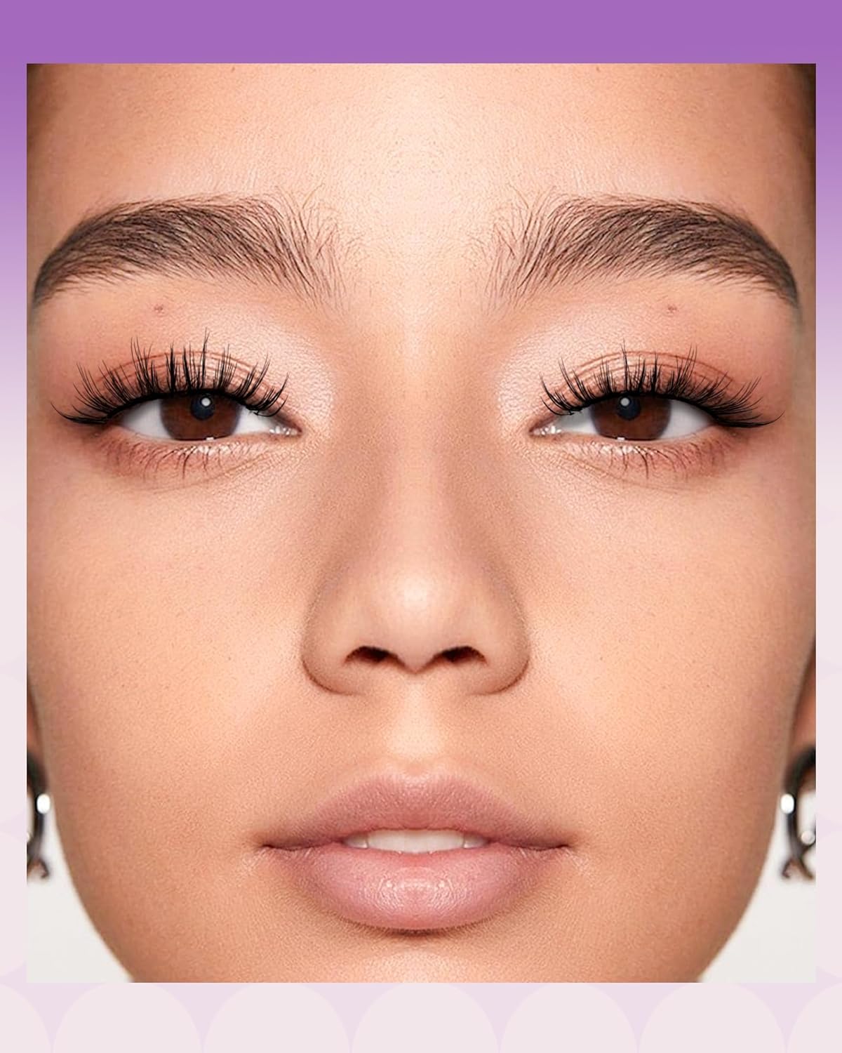 BEYELIAN Magnetic Eyelashes, Soft Natural Look Magnetic Lashes Kit, Magnets False Eyelashes with Applicator Reusable No Glue Needed Eyelashes Kit Easy to Wear and Remove (1 Pair,SME011)