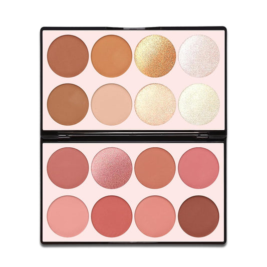 16 Colors Contour Palette Make up - Blush Highlighters Bronzer Powder All in one Makeup Palettes Contour Kit - Face Cosmetics Gifts for Women Beauty for Festivals (SET1) | alldaygood beauty