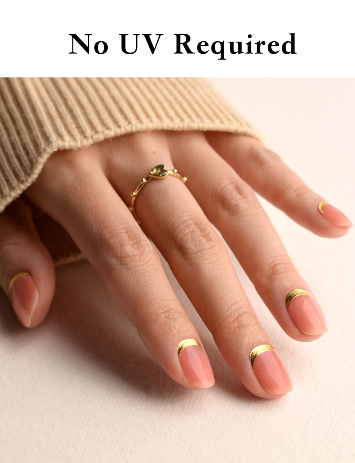 Nail Polish Strips, 44PCS Salon Quality Wraps with Top Coat, Long Lasting Gel Nail Stickers for Women Easy Apply& Remove (Pink Clover Lawn)