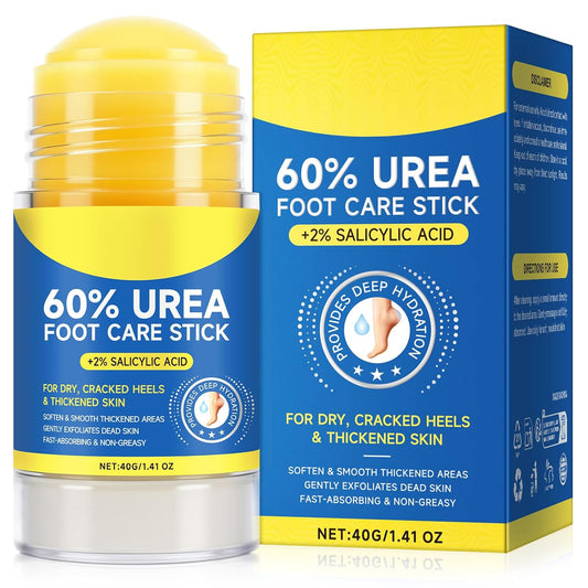 Urea Cream 60% Hydrating Foot Care Stick, 1.41 Fl Oz Foot Cream Moisturizer for Dry Cracked Feet & Hands, Feet Lotion Fast Repairs Rough Heels, Callus Remover | alldaygood beauty
