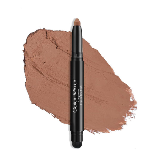 Cream Waterproof Hypoallergenic Eyeshadow Stick, long wear Metallic Glitter Matte Eye Shadow Pencil With Makeup Brush, Eye Brightener, 35 Chestnut Matte | alldaygood beauty