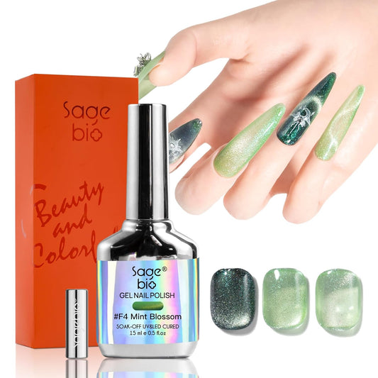 Cat Eye Gel Nail Polish, 15ml Magnetic Gel, High-Gloss Finish, Long-Lasting, DIY Manicure Kit with Magnet Stick, Stunning 3D Magnetic Effect, 03 | alldaygood beauty