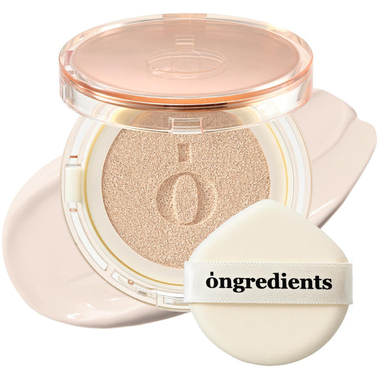 Skin Barrier Glow Cover Cushion, All-day Coverage, Glow Finish, Lightweight, Skincare-Like Texture, Non-cakey Makeup, Korean Cushion Foundation (#13C First Snow, 0.49 oz) | alldaygood beauty