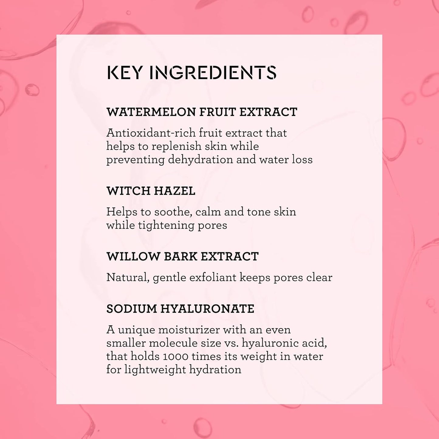 Bliss What a Melon Replenishing Watermelon Hyaluronic Acid Toner - 7 Fl Oz - Witch Hazel & Willow Bark - Hydrates, Refreshes and Energizes Tired Skin - Clean - Vegan & Cruelty-Free