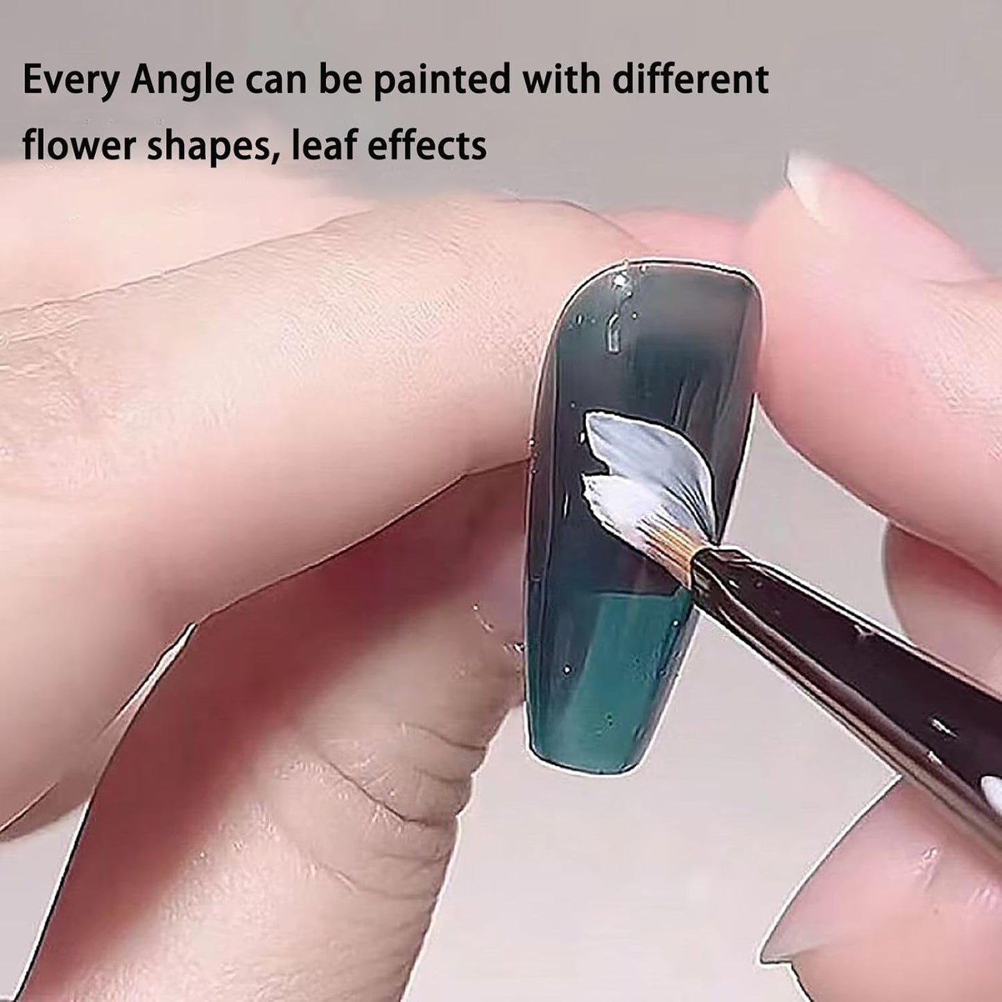 Nail Brush for Drawing Petals and Butterflies, Watercolor Paint Brushes for Oil Painting, Acrylic Paint Brushes（1 PACK） (Tan)