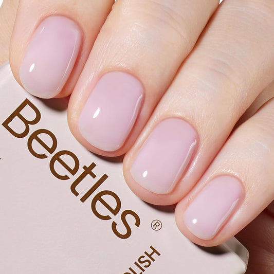 Beetles Nude Gel Nail Polish - 15ml Nude Purple Jelly Gel Polish Neutral Nail Polish Nail Concealer Sheer Translucent Effect Soak Off UV French Nail Art Manicure Salon DIY Gifts for Women | alldaygood beauty