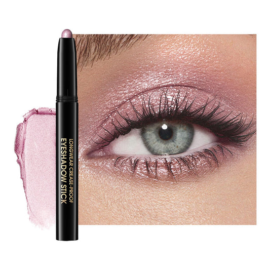 Eyeshadow Stick, Shimmer and Matte Cream Eye Shadow Brightener Sticks Eyeliner Pencil Crayon, Waterproof Long Lasting Eye Highlighter Stick Makeup,0.056 Oz(#8-Fancy) | alldaygood beauty