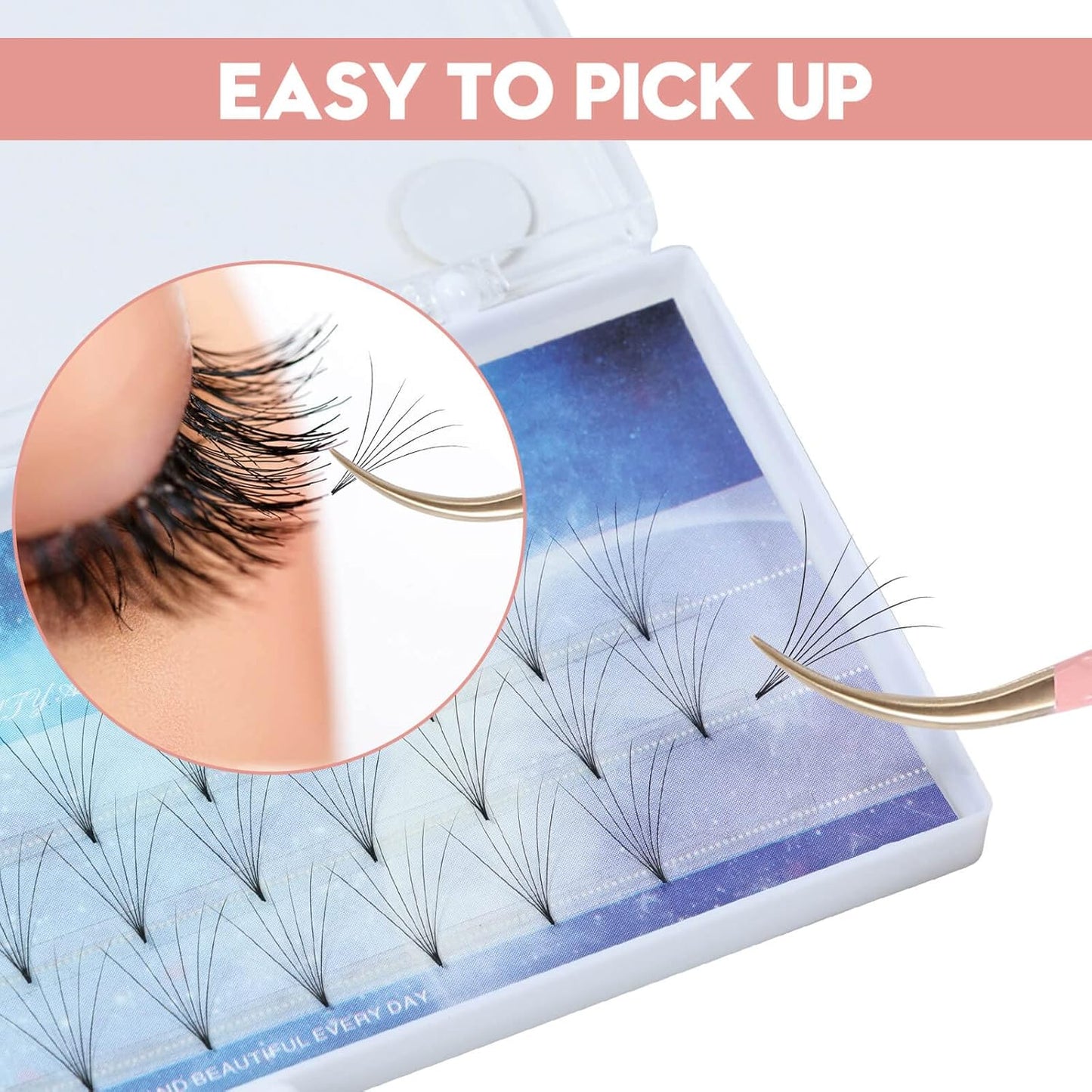 Ms.Queen Volume Lash Tweezers Set,2Pcs Fiber Tip 45 Degree Volume and Curved Isolation Eyelash Extension Tweezers