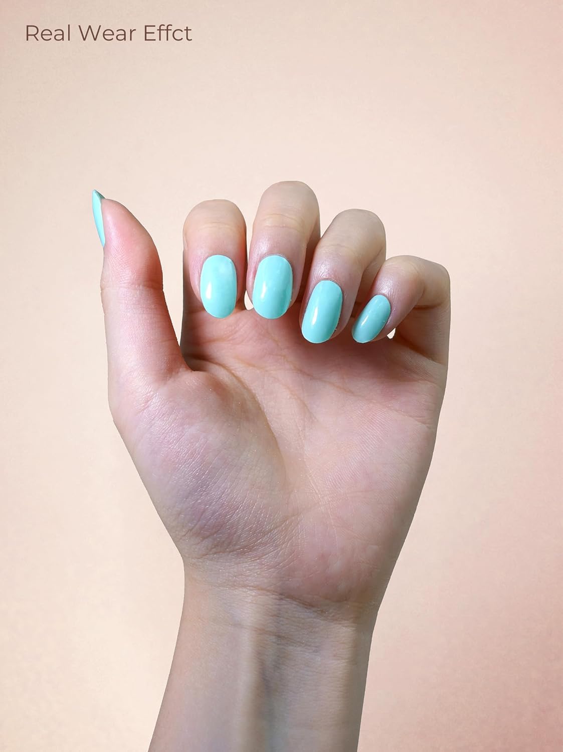 Pre Cured Gel Nail Strips - 44PCS Salon Quality Gel Nail Stickers - Long Lasting Polish Wraps for Women no UV Light Needed Easy Apply& Remove (Honeydew Green)