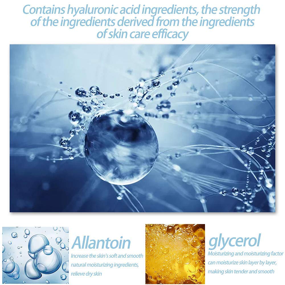 Under Eye Patches,30 pairs Hyaluronic Acid Anti-Aging Under Eye Mask, Collagen Under Eye Gel Pads for Dark Circles, Wrinkles, Fine Line, Puffiness (Blue)