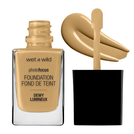 wet n wild Photo Focus Dewy Liquid Foundation Makeup, Desert Beige | alldaygood beauty