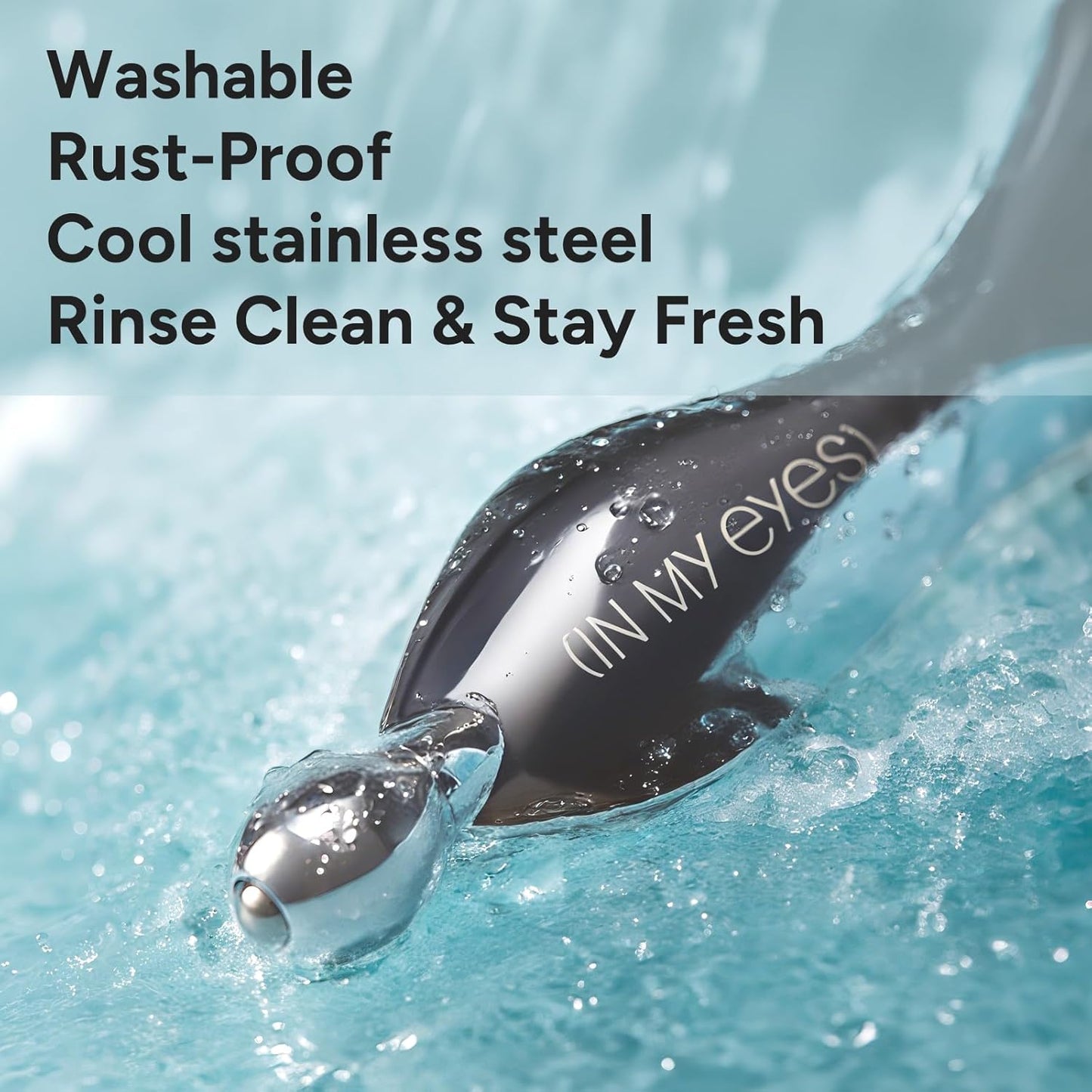 In My Eyes Gua Sha Tool for Face & Eye, Stainless Steel Gua Sha Facial Massager Tool for Reduce Puffiness, Ease Facial Tension & Promote Lymphatic Drainage