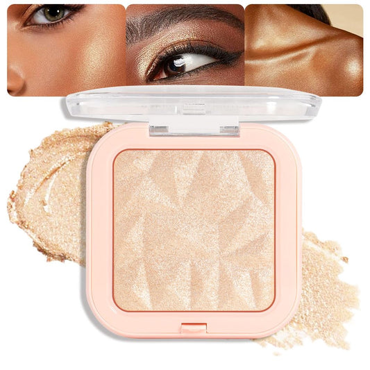 evpct Sun Glow Face Highlighter Makeup Shimmer Glitter Diamond Sparkly Highlighters Makeup Palette Powder for Face Body Cheek Skin iluminadores iluminador de jos maquillaje luminizers E03 | alldaygood beauty
