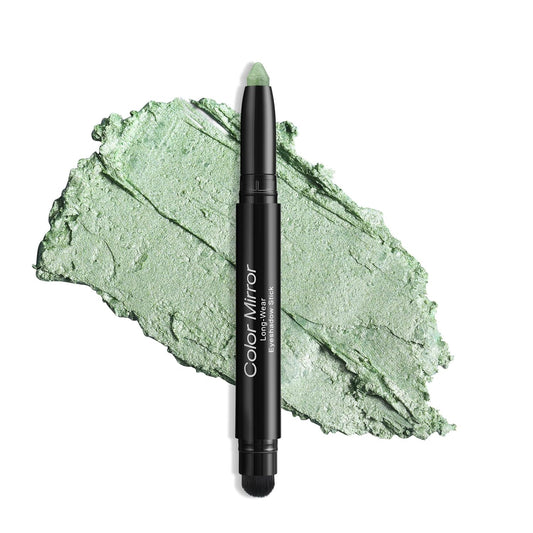 Cream Waterproof Hypoallergenic Eyeshadow Stick, long wear Metallic Glitter Matte Eye Shadow Pencil With Makeup Brush, Eye Brightener, 22 Aloe Shimmer | alldaygood beauty