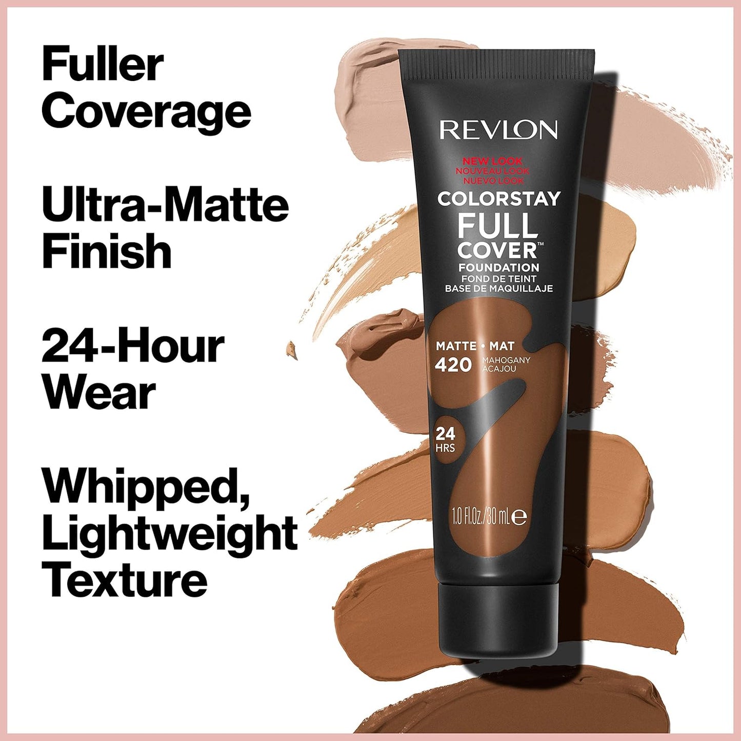 Revlon Liquid Foundation, ColorStay Face Makeup for Normal and Dry Skin, Longwear Full Coverage with Matte Finish, Oil Free, Natural Beige, 1.0 Fl Oz